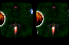  Cardboard 3D VR Space FPS game: Captura de tela