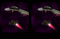  Cardboard 3D VR Space FPS game: Captura de tela