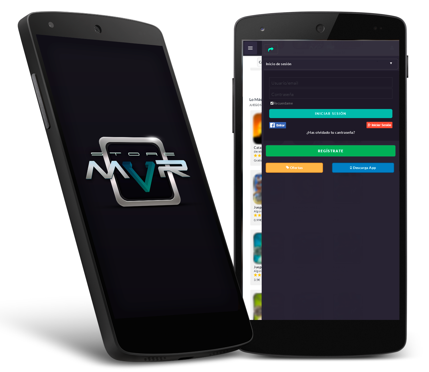 Acesse o aplicativo móvel de Store MVR, apps e jogos de realidade virtual